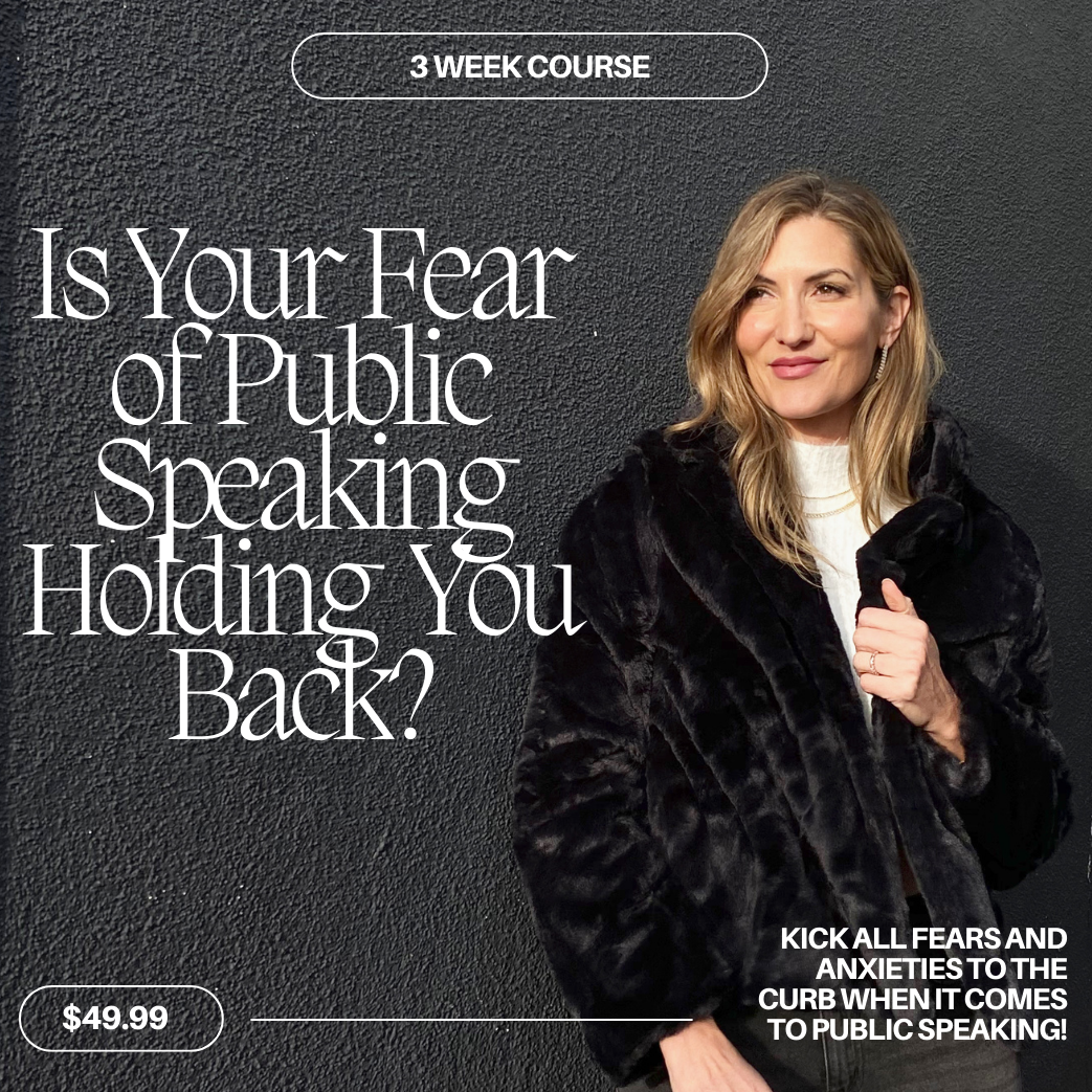 Conquer Your Fear Of Public Speaking: 3 Week Course