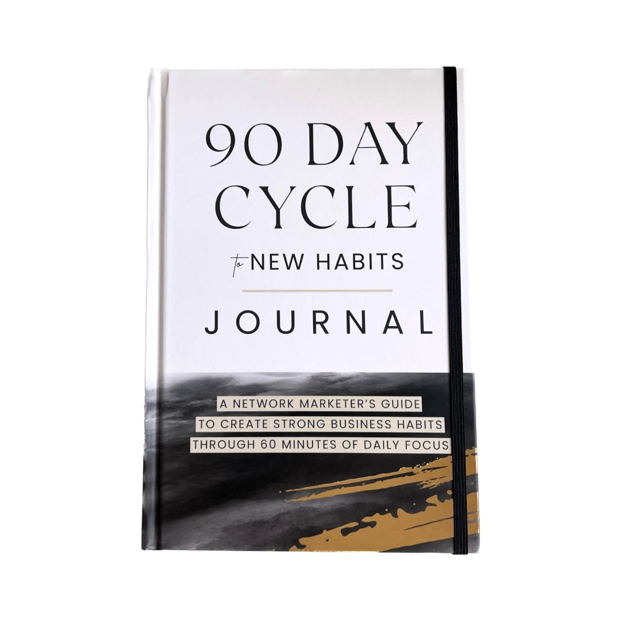 90 Day Cycle to New Habits Journal - Black & White