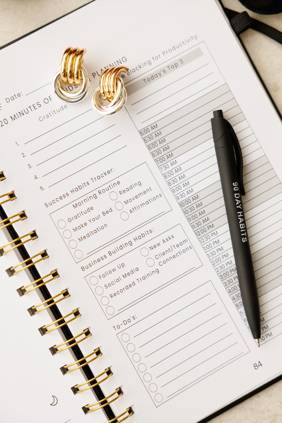 Soft Cover 90 Day Habits Journal