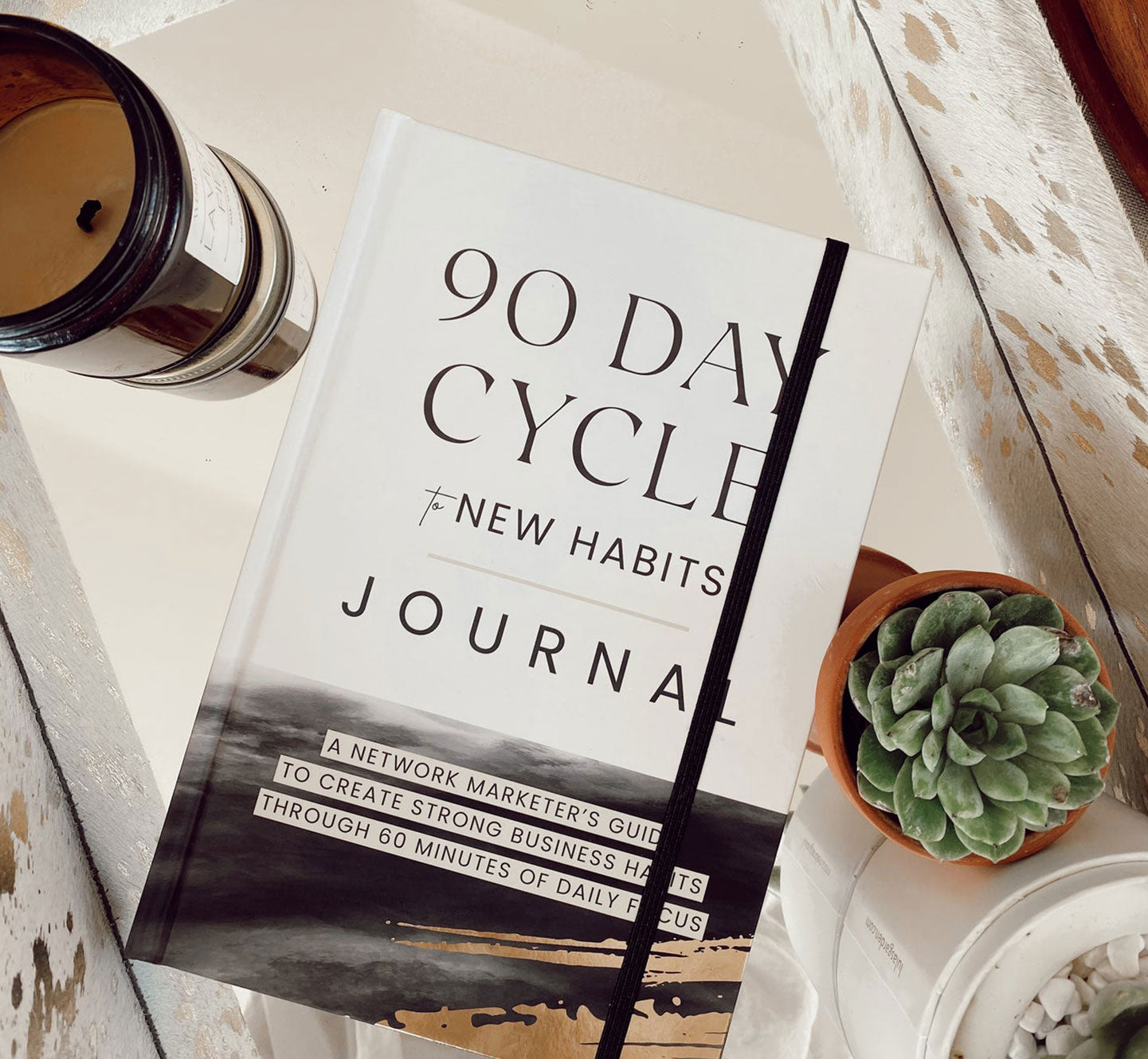 90 Day Cycle to New Habits Journal - Black & White